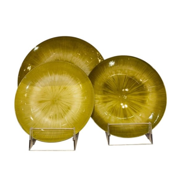 SERVIZIO 18 PIATTI IN CERAMICA - VERDE SERVIZIO 18 PIATTI IN CERAMICA - VERDE