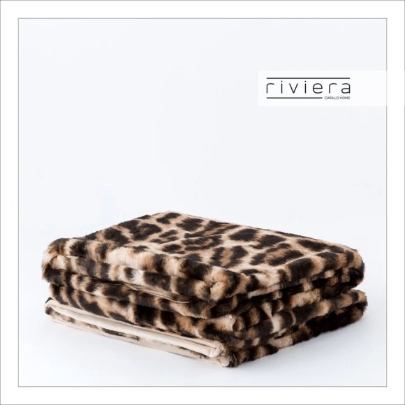 RIVIERA - PLAID "HYGGE" - ANIMALIER LEOPARDATO RIVIERA - PLAID "HYGGE" - ANIMALIER LEOPARDATO