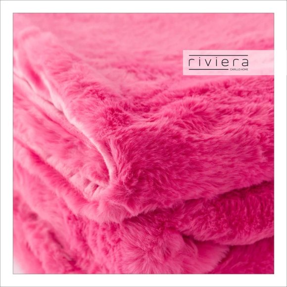 RIVIERA - PLAID SINGOLO "HYGGE" - ROSA CARAMELLA RIVIERA - PLAID SINGOLO "HYGGE" - ROSA CARAMELLA