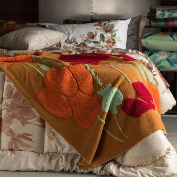 RIVIERA - PLAID POPPY 130X170 - AMBRA RIVIERA - PLAID POPPY 130X170 - AMBRA