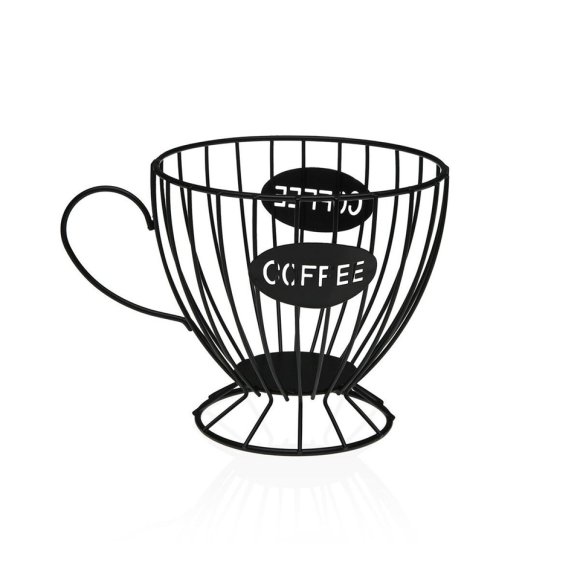 VERSA PORTA CAPSULE ACCIAIO TAZZA 1 - NERO