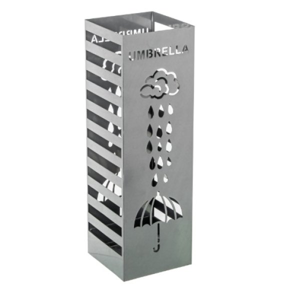 CAMACHO PORTAOMBRELLI QUADRATO 15,5X15,5X49 CM - ARGENTO