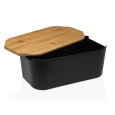 PORTA PANE CON TAGLIERE nero