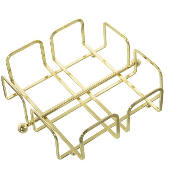 CAMACHO PORTATOVAGLIOLI IN METALLO 21X21X7 CM - DORATO