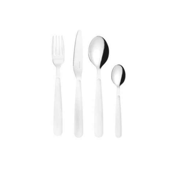 GUZZINI - SET 24 POSATE "POP" - BIANCO GUZZINI - SET 24 POSATE "POP" - BIANCO