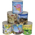 FATIGATI SALVADANAIO GRANDE IN LATTA - DECORI ASSORTITI