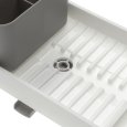 VERSA SCOLAPIATTI IN PLASTICA BIANCO/GRIGIO - 19x46x13,5 CM 