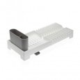 VERSA SCOLAPIATTI IN PLASTICA BIANCO/GRIGIO - 19x46x13,5 CM 