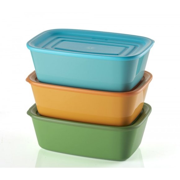 GUZZINI SET 3 CONTENITORI RETTANGOLARE EVERFRESH - 2,15 LITRI GUZZINI SET 3 CONTENITORI RETTANGOLARE EVERFRESH - 2,15 LITRI