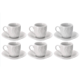 SERVIZIO CAFFÉ IN PORCELLANA CON PIATTINO - 6 PERSONE SERVIZIO CAFFÉ IN PORCELLANA CON PIATTINO - 6 PERSONE