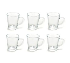 MERCURY SET 6 TAZZINE CAFFE' IN VETRO - 70 CL