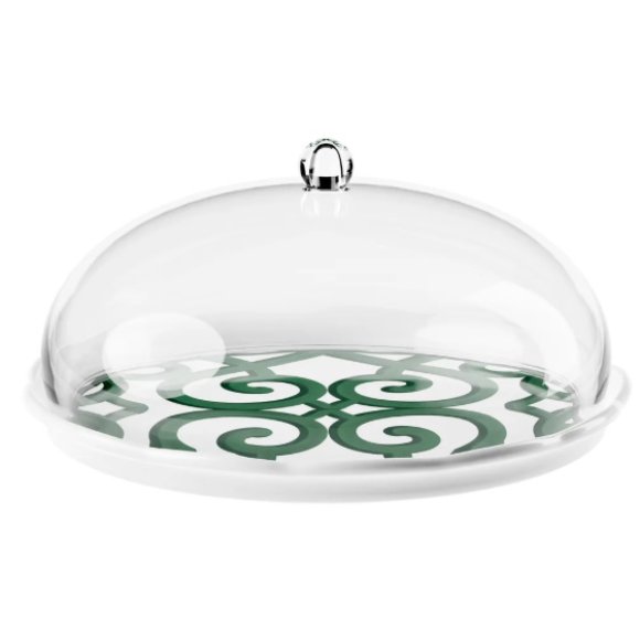 GUZZINI NATALE SET TORTIERA HARMONIA VERDE - 30,4xh15 CM GUZZINI NATALE SET TORTIERA HARMONIA VERDE - 30,4xh15 CM