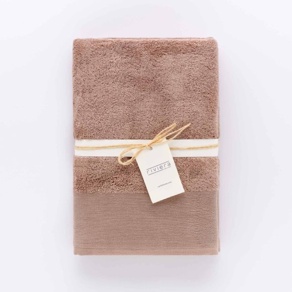 Riviera Telo Bagno Spugna Glamour 100x150 cm - Tortora Riviera Telo Bagno Spugna Glamour 100x150 cm - Tortora