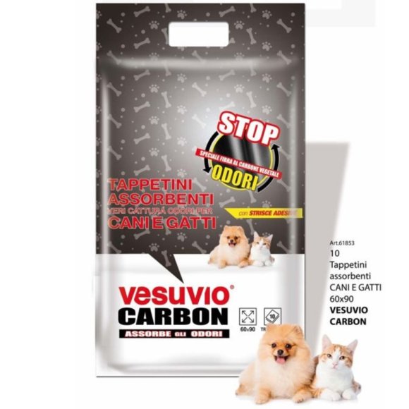 TAPPETINI CARBONE PER CANI VESUVIO - 60x90 CM