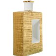 CAMACHO VASO CERAMICA 18x7x28 CM - BIANCO E ORO CAMACHO VASO CERAMICA 18x7x28 CM - BIANCO E ORO